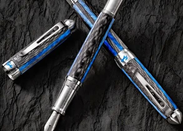 most expensive pen: Grayson Tighe Limited Edition Fountain and Rollerball Pens -$24,000