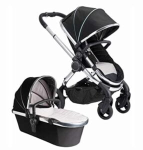 most expensive stroller: iCandy Peach Chrome/Beluga -$1,299.00