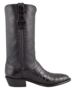 most expensive cowboy boots: Stallion Black American Alligator Cowboy Boots -$3,000